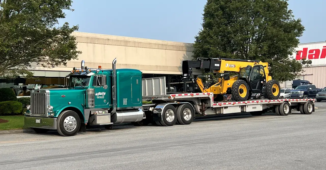 Daily Express moves telehandler as open deck freight